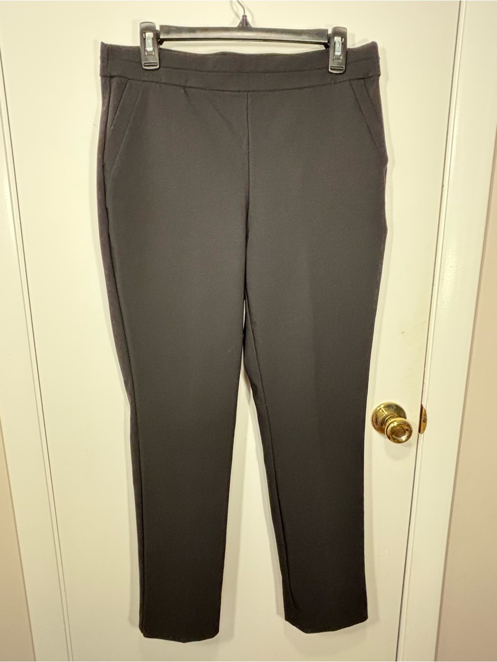 Counterparts Black Pull-On Pants Size M Straight Leg Career Workwear